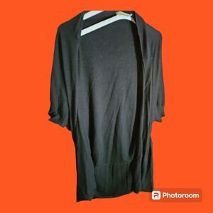 Michael Kors Black Cardigan Sweater Short Sleeve Size S/M (OS 777)
